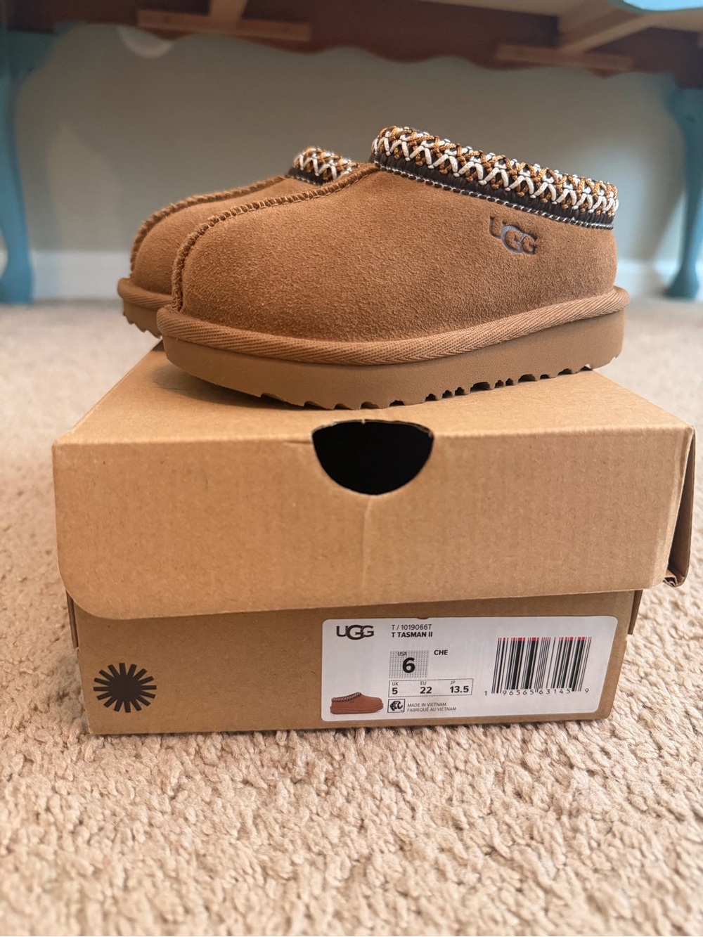 UGG Chestnut Tasman II Suede Slip-On Clog